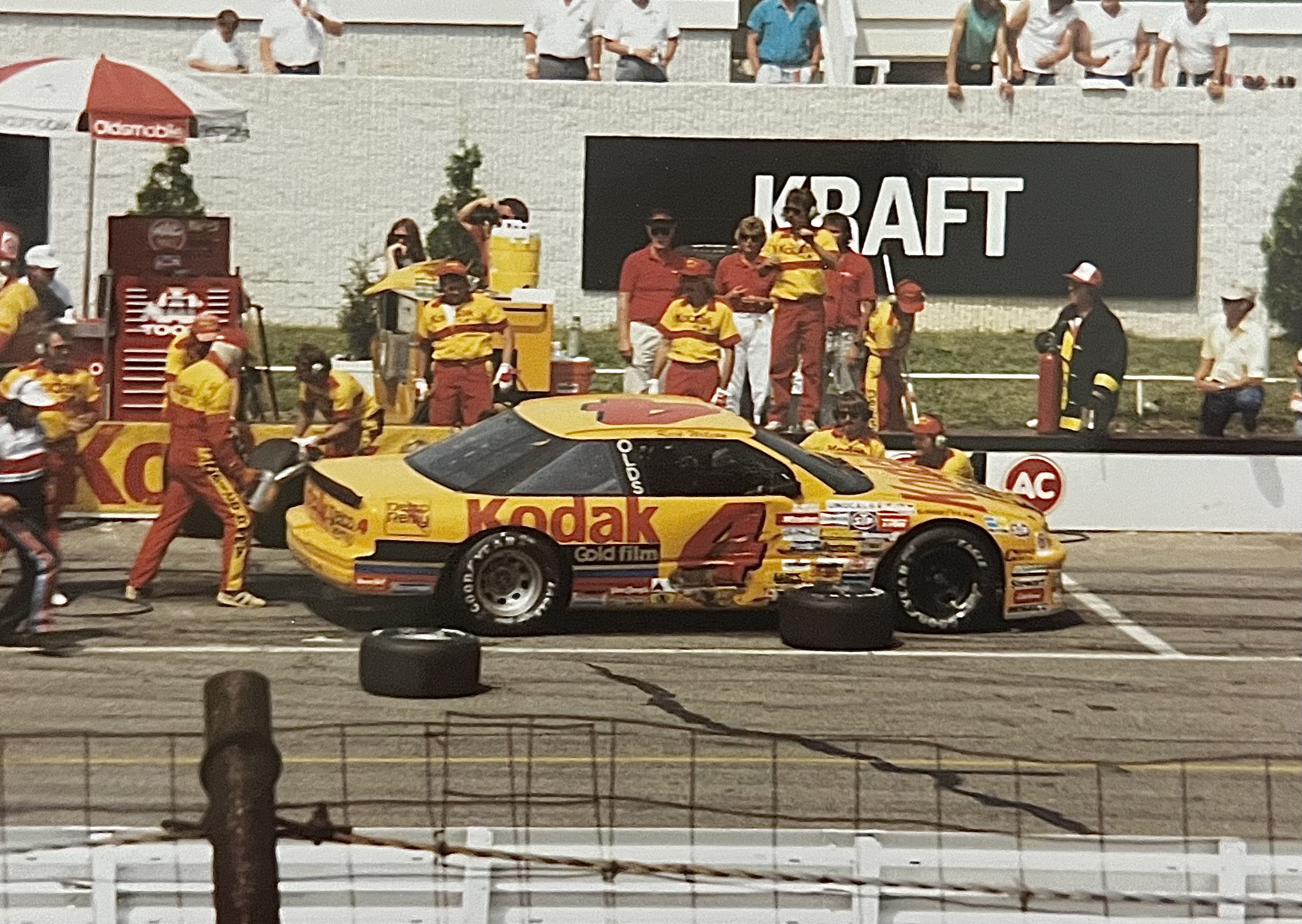 Rick Wilson in the 1989 Oldsmobile Kodak #4