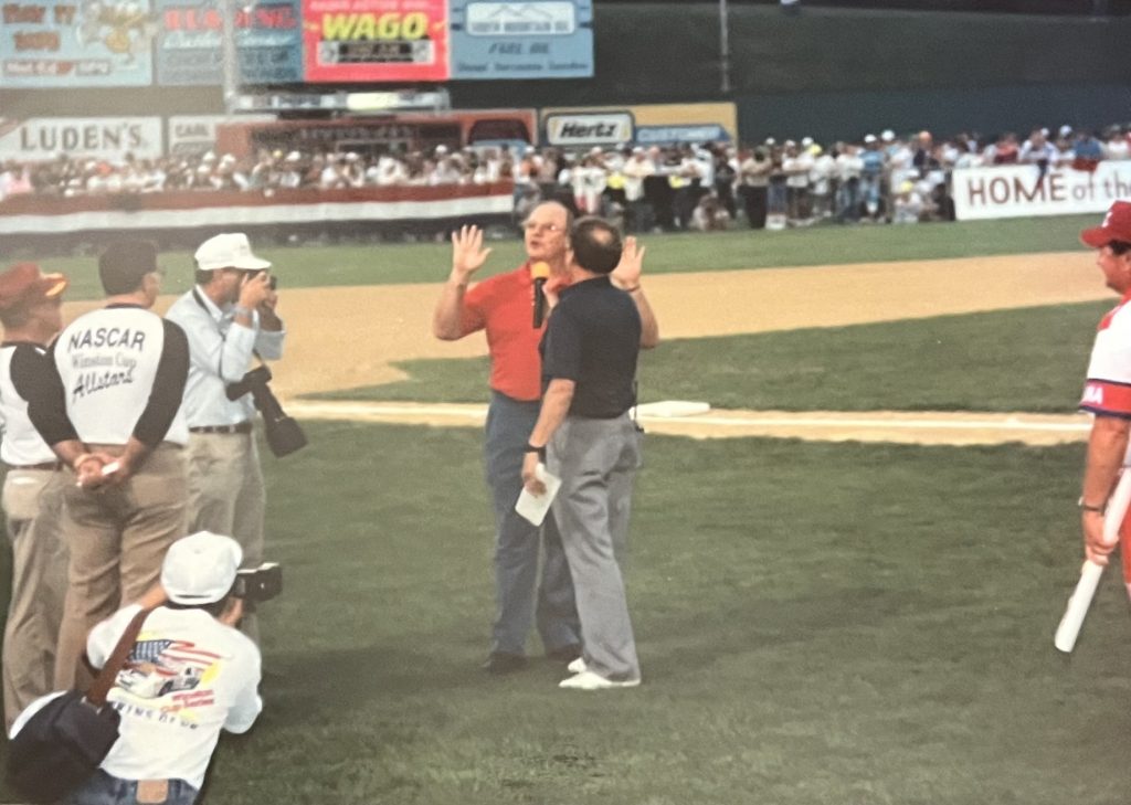 the 1990 NASCAR vs. NHRA Darrell Gwynn Inaugural Charity Softball Game