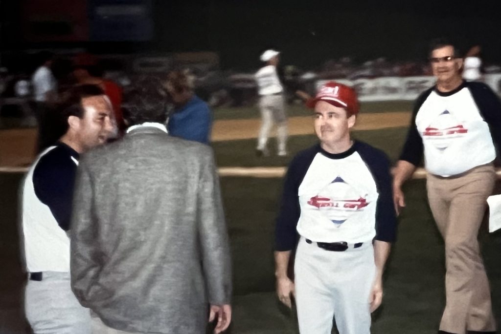 Geoff Bodine at the 1990 Darrell Gwynn Inaugural Charity Softball Game