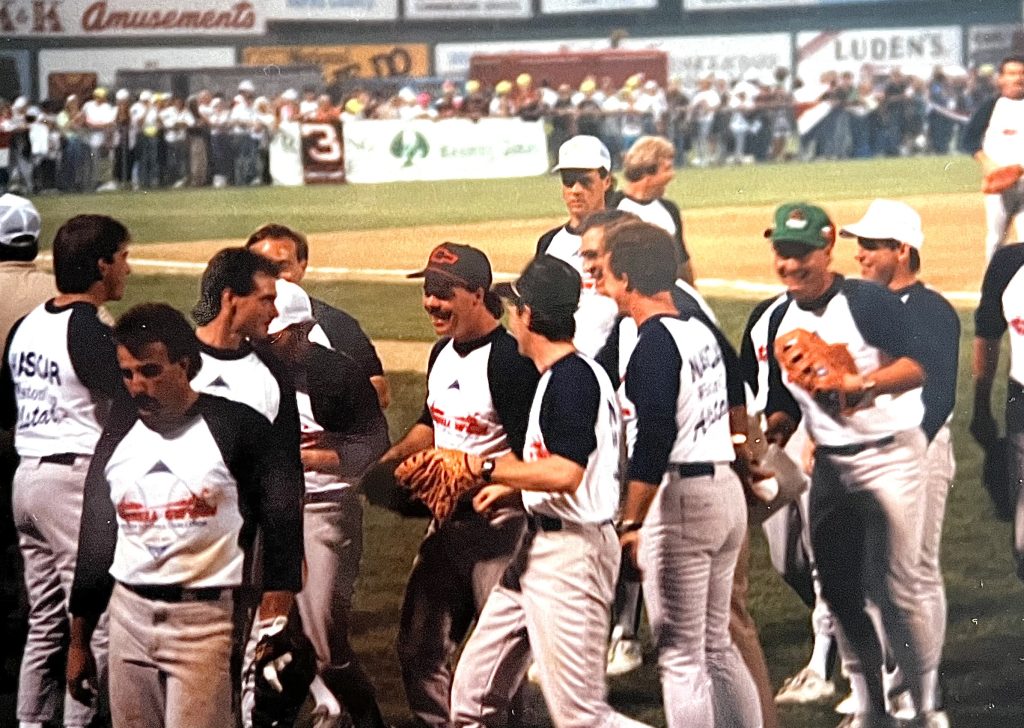 NASCAR Drivers at the 1990 Darrell Gwynn Inaugural Charity Softball Game
